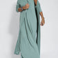 🔥👗Fără mâneci Deep V-neck vrac rochie lungă