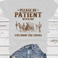👕I'M From 1900S✨ Tricou vintage pentru femei cu imprimeu cu litere și guler rotund