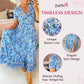 💝 Rochie cu imprimeu floral și decolteu în V