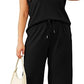💕2025 Top casual + pantaloni cu picioare largi