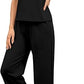 💕2025 Top casual + pantaloni cu picioare largi