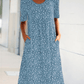🔥 Rochie florală casual pentru femei din bumbac cu gât rotund (8 culori cu buzunare)