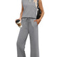 💕2025 Top casual + pantaloni cu picioare largi