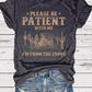 👕I'M From 1900S✨ Tricou vintage pentru femei cu imprimeu cu litere și guler rotund