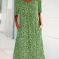🔥 Rochie florală casual pentru femei din bumbac cu gât rotund (8 culori cu buzunare)