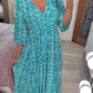 【S-5XL】💞Rochie lungă imprimată casual cu decolteu în V