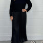 🍂Autumn Promotion 30%💕Women's solid color Long Sleeve Jumper & Pleated Bottom Dress