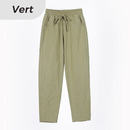 Pantaloni Harem din bumbac pentru femei cu cordon de vară