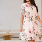 👗Rochie din șifon Blush Petal Flow- elegantă și sofisticată 🌸