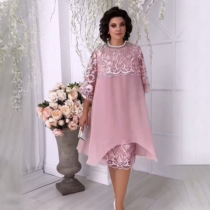 🌷【S-5XL】😍 Rochie din dantelă stratificată Sheer Breeze