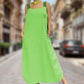 😍💝🌹Rochie extra-lungă cu umeri, cu buzunare🔥💞👍