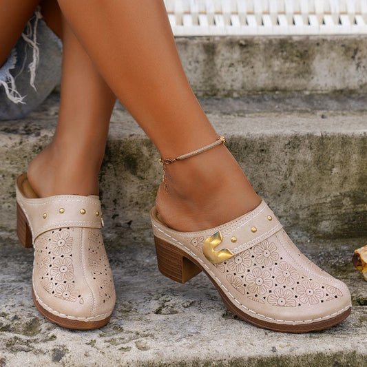 【EU 36-43】👡 Sandale femei cu toc gros 🌟