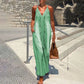 Femei V-neck Spaghetti Strap Maxi Dress