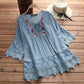 Femei de bumbac lenjerie de bumbac Loose brodate Top brodate