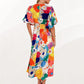 Rochie maxi cu mâneci bufante florale