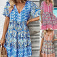 Rochie cu decolteu în V în stil Boho Resort