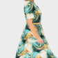 👗 Rochie elegantă cu mânecă scurtă și curea