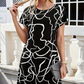 💖Rochie cu mânecă scurtă și gât rotund
