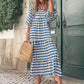🌸2025 Produse noi👗Rochie boho florală cu decolteu în V și mâneci bufante