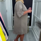 👗 Rochie casual monocromă cu lungimea genunchiului pentru femei