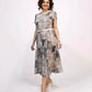 👗 Rochie lungă scurtă elegantă cu gât rotund