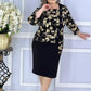 Rochie midi pentru femei cu gât pătrat și imprimeu geometric