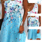 Rochie florală de vară fără mâneci pentru femei