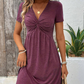 【S-2XL】👗Rochie cu mâneci scurte, cu decolteu în V, pentru femei