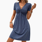 【S-2XL】👗Rochie cu mâneci scurte, cu decolteu în V, pentru femei