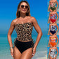 Femei Off Shoulder High-Waisted 2 Pieces Bikini Suit