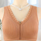 【1+1 Gratuit】✨Sutien confortabil din bumbac cu fermoar frontal