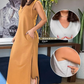 Femei V-Neck fără mâneci Split Maxi rochie
