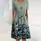 【S-3XL】👗Rochie florală cu gât rotund