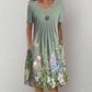 【S-3XL】👗Rochie florală cu gât rotund
