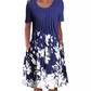 【S-3XL】👗Rochie florală cu gât rotund