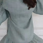 Femeii Casual V-Neck Ruffle rochie cămașă