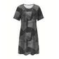 🌟  Rochie casual patchwork pentru femei