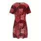 🌟  Rochie casual patchwork pentru femei