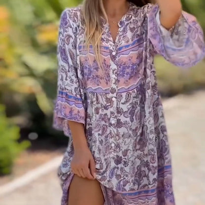 🌸Rochie înflorată, un must-have de vacanță/rochie divină.