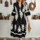 【S-XL】🌸Rochie casual cu imprimeu și decolteu în V
