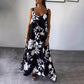 Rochie de damă fără mâneci din bumbac cu motive florale