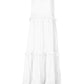 Rochie de vară fără mâneci, fără bretele, pentru femei, cu volane pe spate