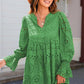 【S-3XL/40-100KG】Rochie din dantelă cu mâneci decupate