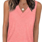 ✨Femeie fără mâneci V-Neck Slimming Loose Fit Casual Tank Top