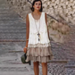 Women’s Stylish Patchwork Sleeveless Dress