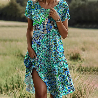 💐Rochie tipărită casual pentru femei