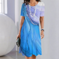 [S-3XL]✨Rochie elegantă cu degrade de culori