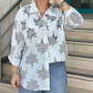 Cămașă casual pentru femei cu imprimeu botanic