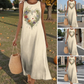 Rochie largă fără mâneci, cu imprimeu siluetă inimă