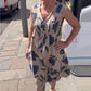 🌸[S-3XL]🌿Rochie maxi imprimată fără mâneci pentru femei